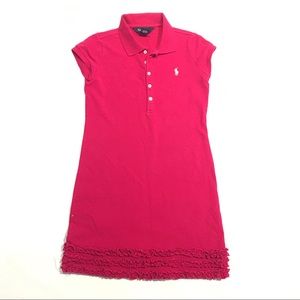 Ralph Lauren Pink Polo uniform collared dress 8/10